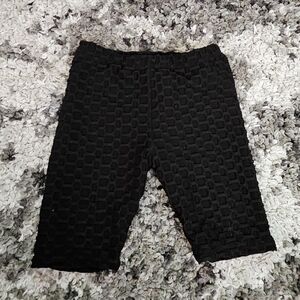 Girls Black Stretch Biker Shorts Size Medium 7/8